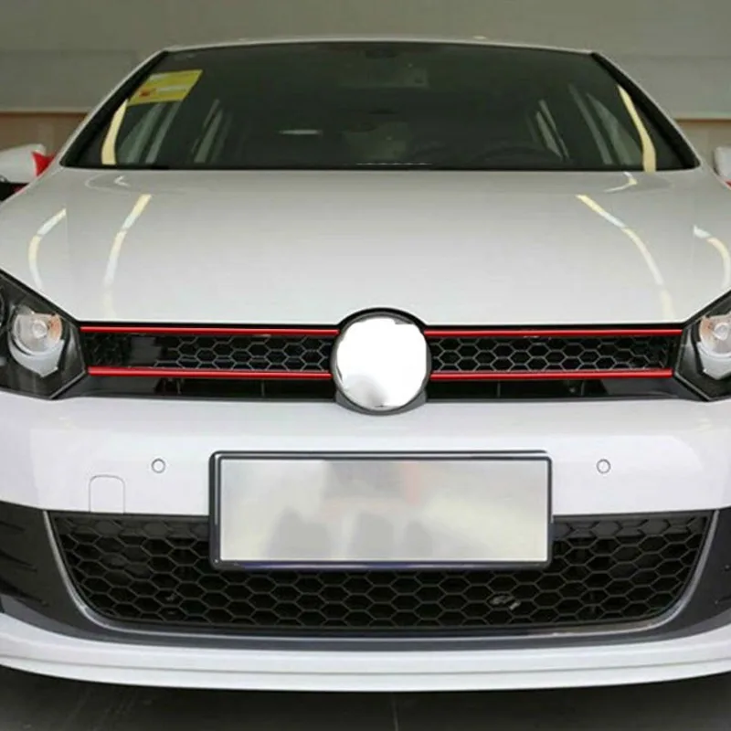 Reflective Red Car Stickers and Grille Mouldings for Front Hood Decoration