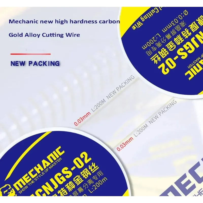 MECHANIC JGS02 휴대폰 LCD 화면 분리 수리 도구용 고정밀 절단 와이어 고경도