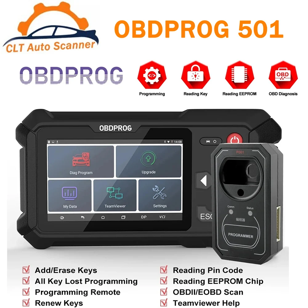 OBDPROG501OMMOOBD2CarKeyProgrammerImmobilizerEEPROMPinCode