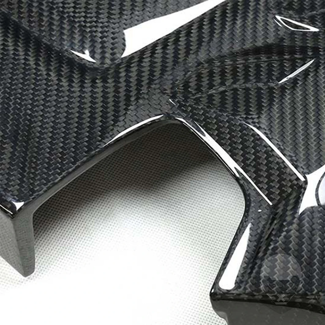 For BMW F95 X5M F96 X6M 2021+ Car Bonnet Engine Hood Trim Cover Real Carbon Fiber Modification Replacement Interior Accessory