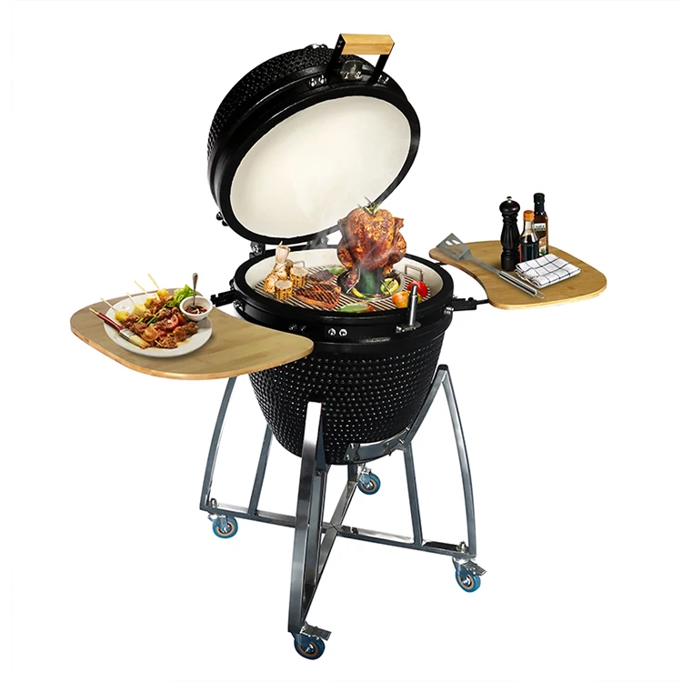 

Portable Camping Barbecue Ceramic Oven Grill Rack Folding Outdoor Hiking Picnic Smoker BBQ Charcoal Grill Stove