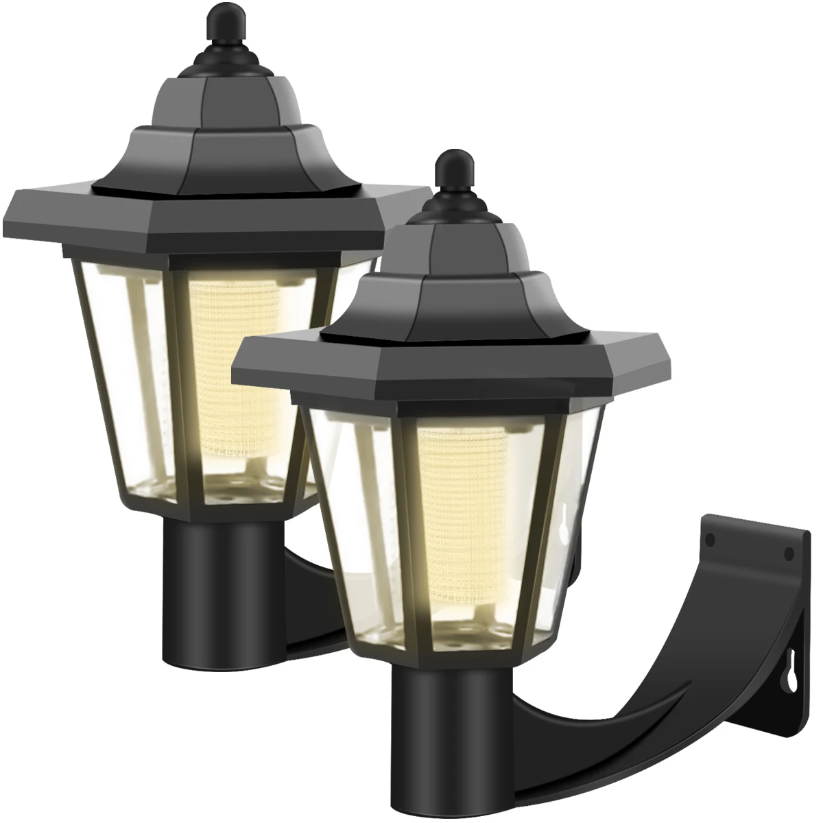2Pcs Warm Light