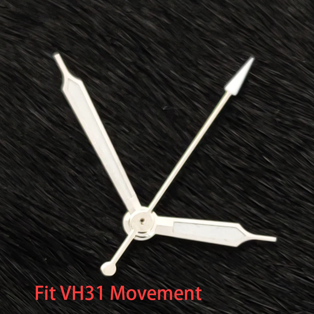 Green Luminous Silver Watch Hands Replacement Parts