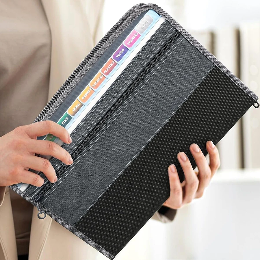 Kobest Expanding File Organizer 13 Pocket Accordion A4 Document Ziper Folder Bag Hot Style file folder,file bag,stationary organizer pouch