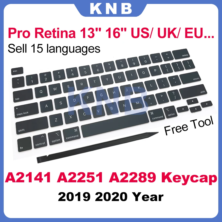 New A2141 A2251 A2289 Keyboard Keys For Macbook Pro Retina 13