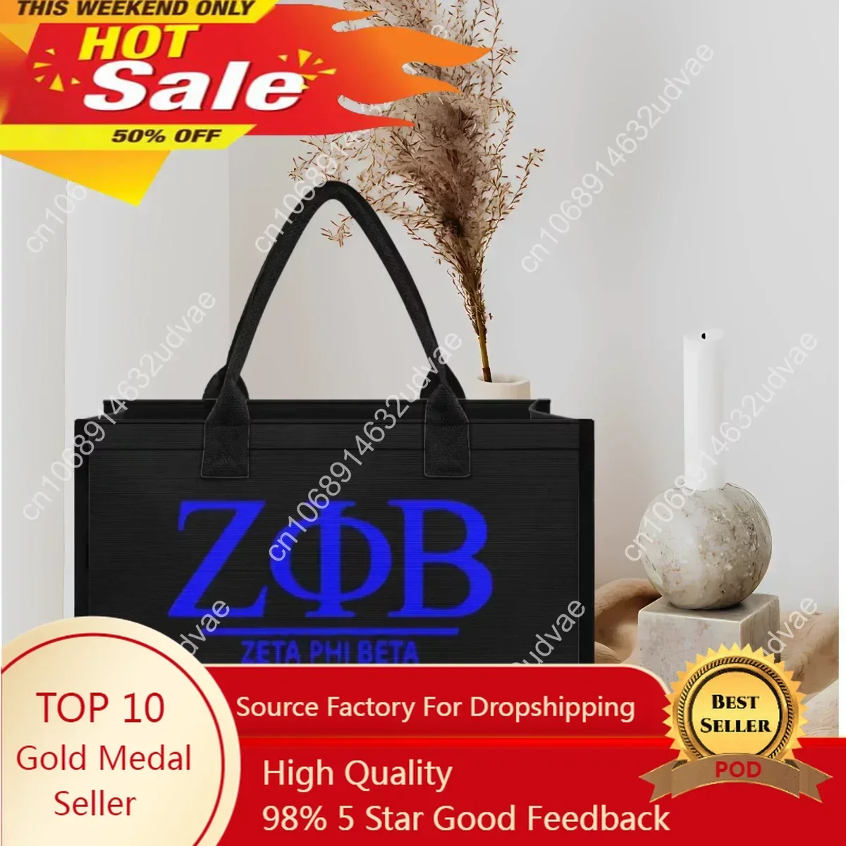 

Shoulder Bag for Women New Zeta Phi Beta Designer Large Capacity Tote Bags Portable Lady Office Handbags 2023 Mother's Day Gift