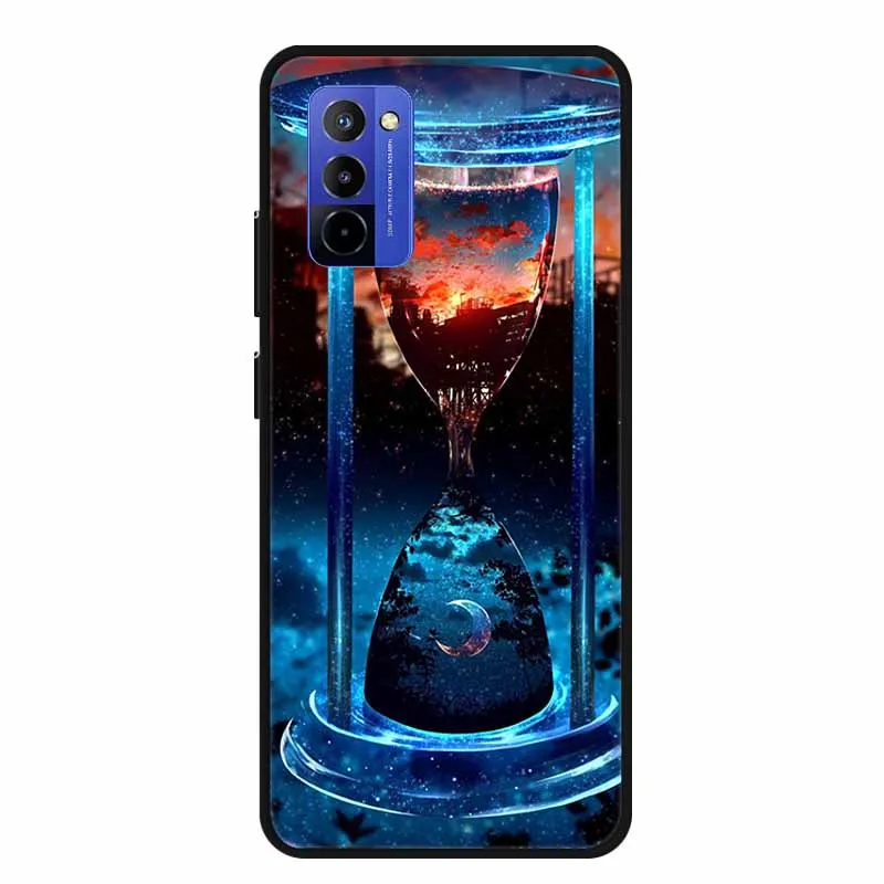 Shockproof Black Silicone Phone Case with Bumper Protection - Soft Back Cover 6.75