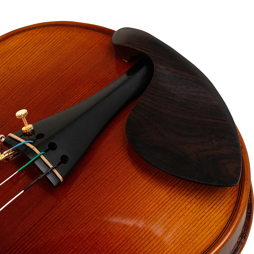 4/4 Violine handgemachte Fichtenplatte Ahorn Violine mit Hygrometer quadratische Box Fichtenplatte Ahorn Rückwand Violine Instrument – Detail 8