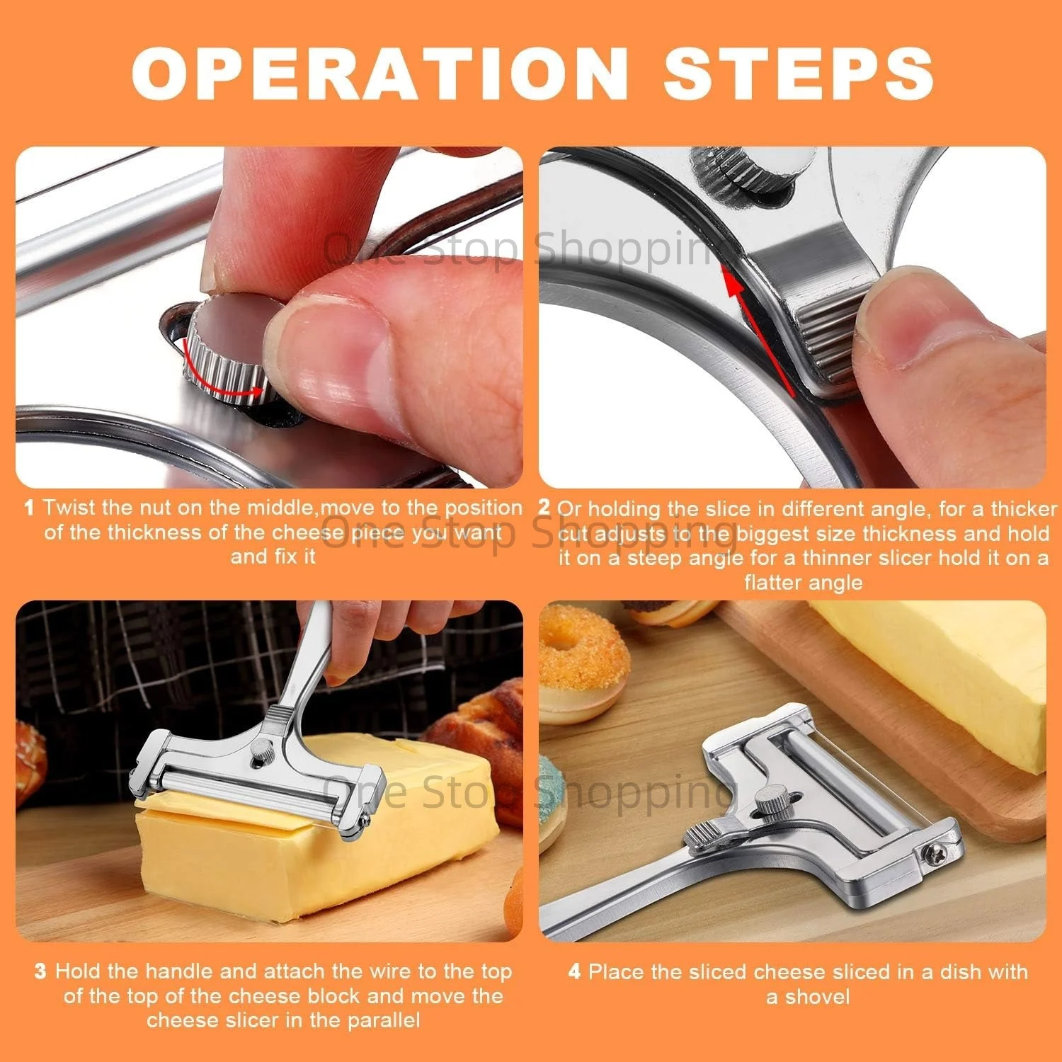 Stainless Steel Cheese Slicer 3
