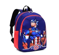 Disney Spider Man Backpack Children Cartoon Captain America Kindergarten School Bag For Boys Anit-lost Infantil Schoolbag Gift 4