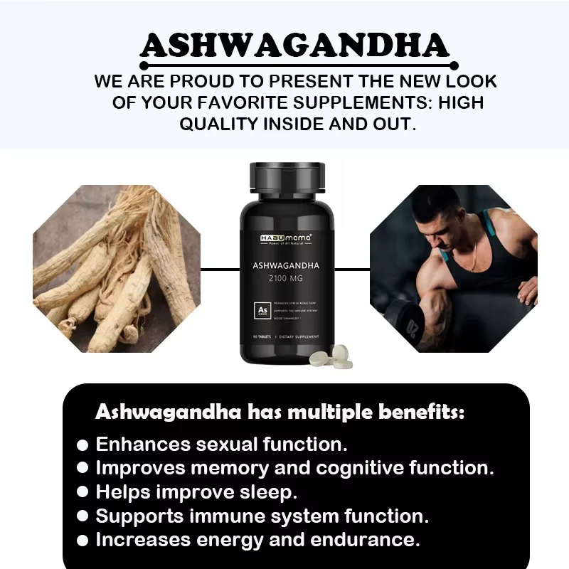 Male enhancing supplement original Ashwagandha tablet enlargement energy supplement anti-oxidation erection capsules for men