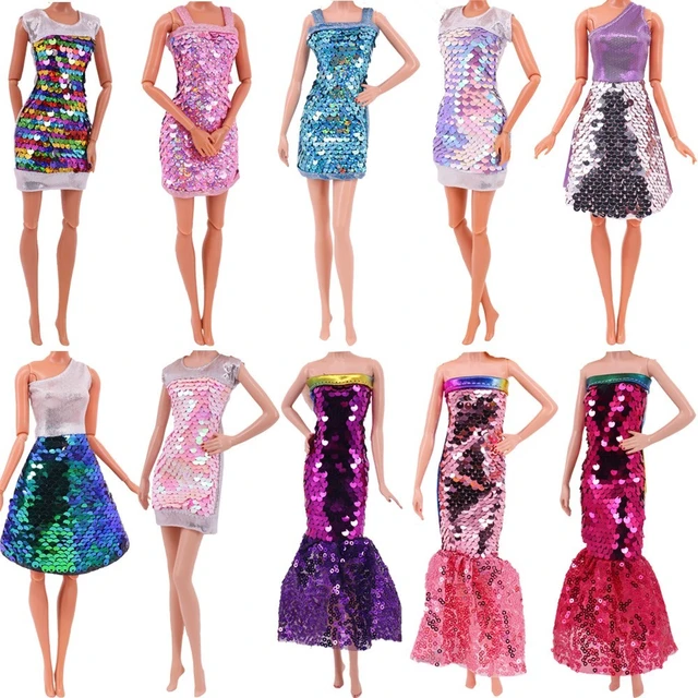 for Barbie clothes and accessories for barbie evening dress barbie princess  wedding dresses clothes lot dolls accessories