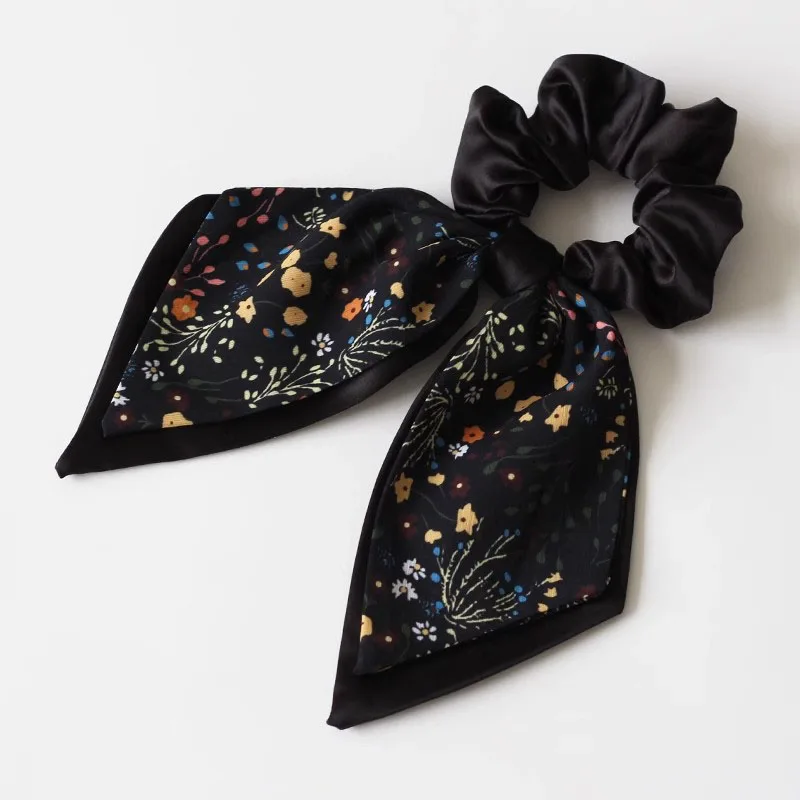 Elegante Elastico per Capelli con Fiocco in Stile Francese, Scrunchie di Alta Qualità per Coda di Cavallo Chic, Accessorio Moda per Capelli