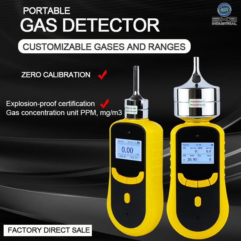 Multi Gas Detector Gas Meter CO2 O2 N2 3 in 1 Carbon dioxide Oxygen Nitrogen Leak Detector