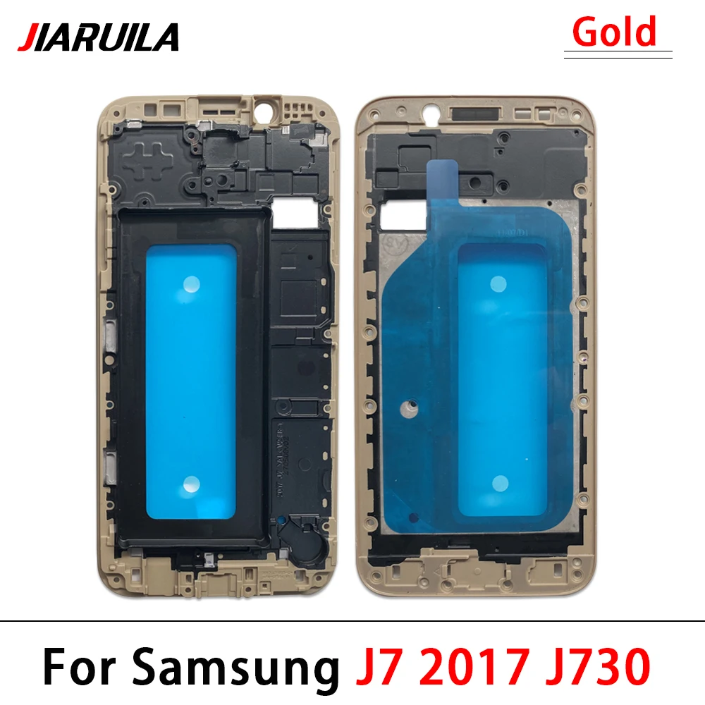 삼성 M51 M52 M31 J4 코어 J6 Plus J400 J7 2017 전면 하우징 중간 쉘 스크린 홀더 교체 용 새 LCD 프레임 베젤