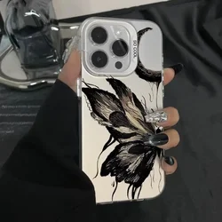 3D Diamond Butterfly Plating Matte Hard Phone Case for POCO F3 GT (S12343)
