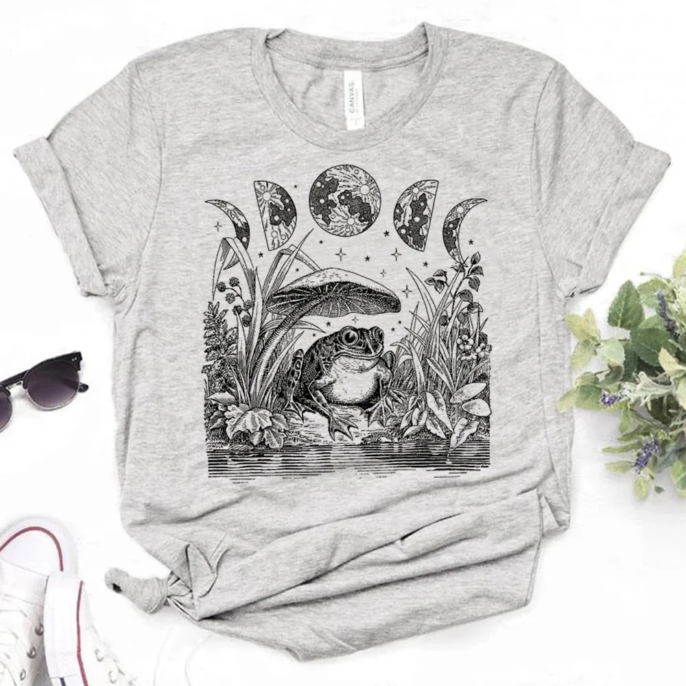 

Mushrooms t shirt women comic tshirt girl comic y2k Japanese clothes