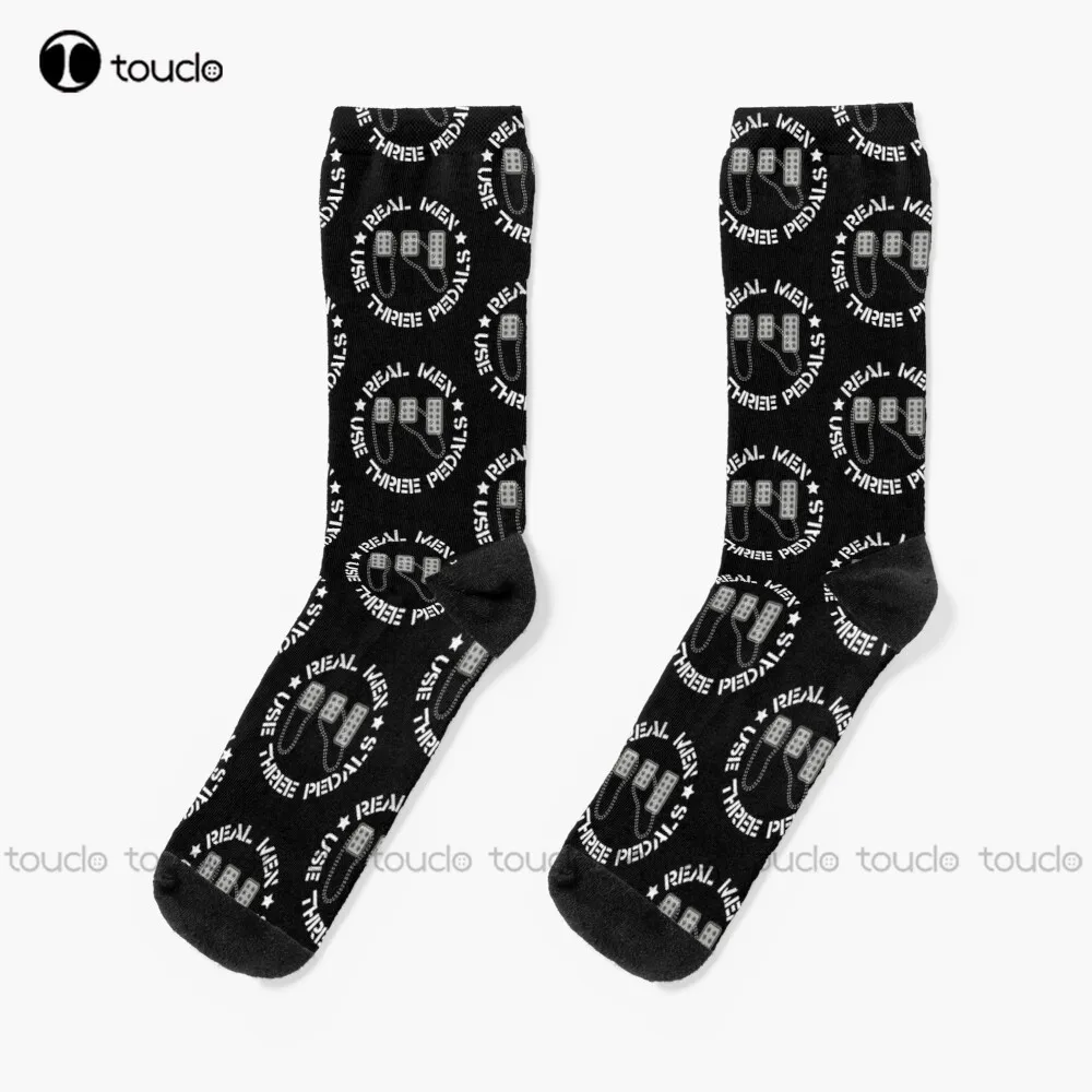 

Real Men Use Three Pedals Manual Transmission Cars Socks Slipper Socks For Women Christmas Gift Unisex Adult Teen Youth Socks