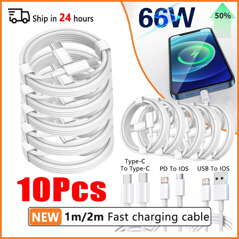 High-Speed 66W Type C PD USB Fast Charging Cable