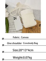 Karol G Singer Women's Bag Female Coin Purse Causal Hand Canvas Bag Mobile Phone Bags Crossbody Bags Single Shoulder Purse Bag 2