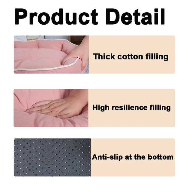 Large Dog Bed for Cats All Seasons Dog Pad Summer Sleeping Puppy Bed for French Bulldog Teedy Cooling Cat Bed for Small Dog Pet 5