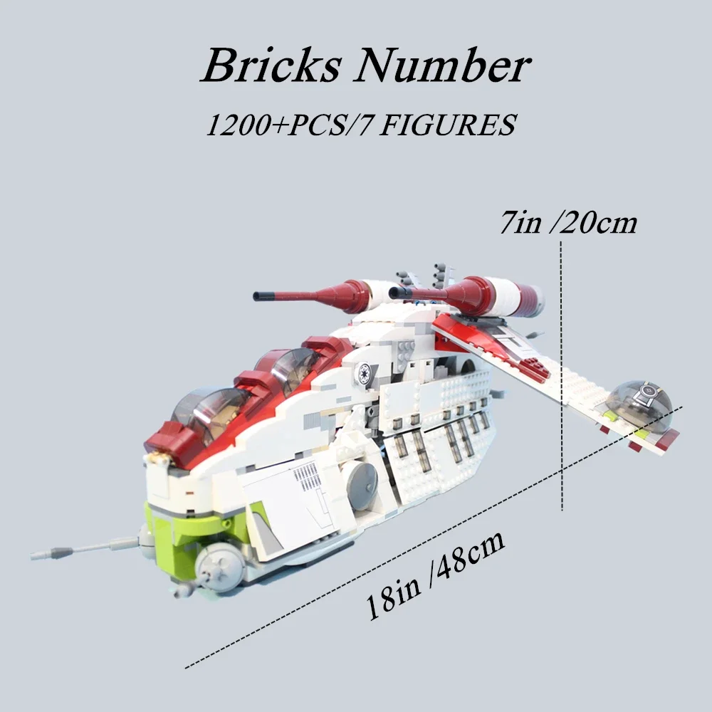 Galaxy Stars-Gunship Fighters Dpacveils Space-Dropships Space-Wars Model Building Blocks Mattoni Giocattolo Regali Kid