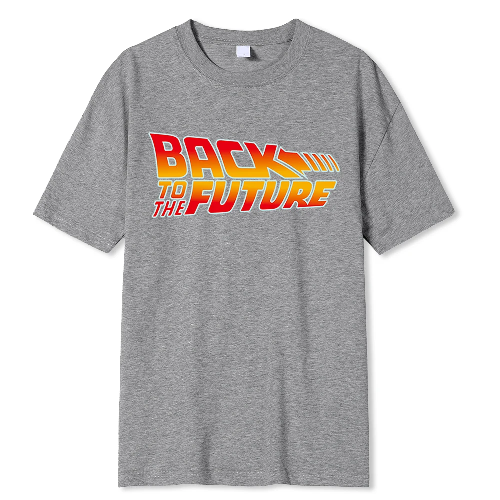 Maglietta Ritorno al futuro Maglietta in cotone per uomo Maglietta estiva a maniche corte Maglietta Hip Hop di film Magliette streetwear_voghion.com