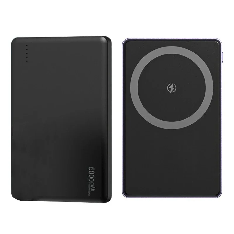 5000mAh Mobile Power Bank Magsafe Magnetic Wireless Power Bank Mini Thin 3