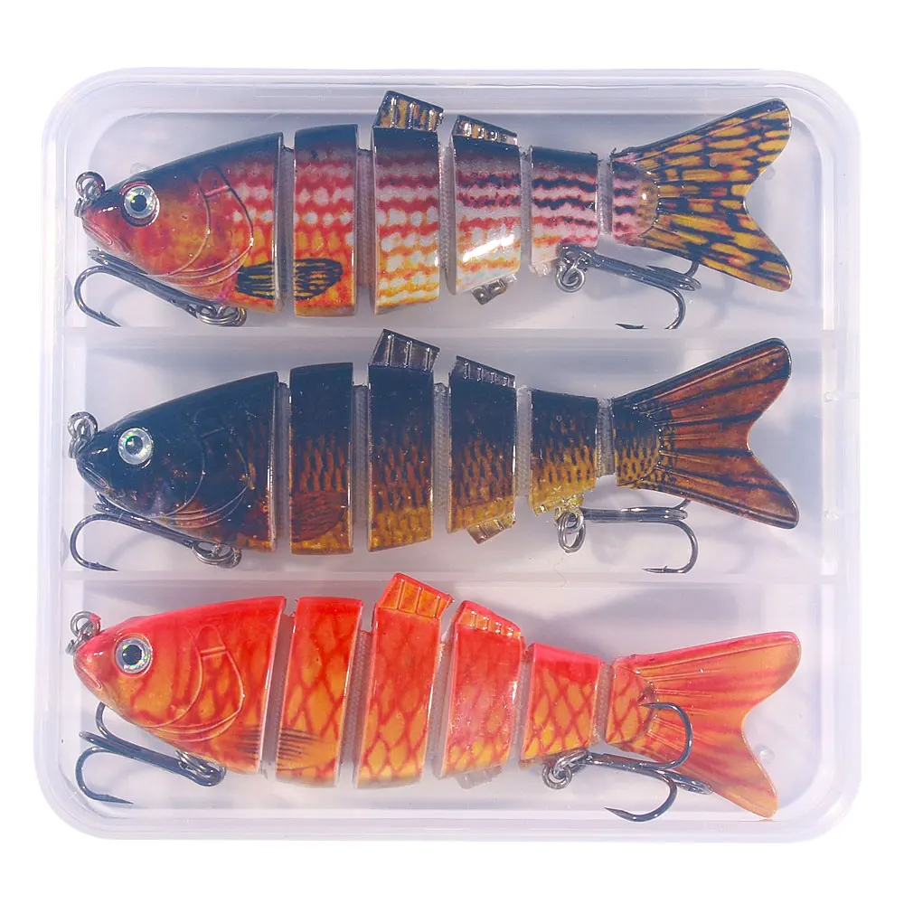 Leurre De Pêche HENGJIA Multi-articulé - Appât Nageur Coulant - Poisson Articulé