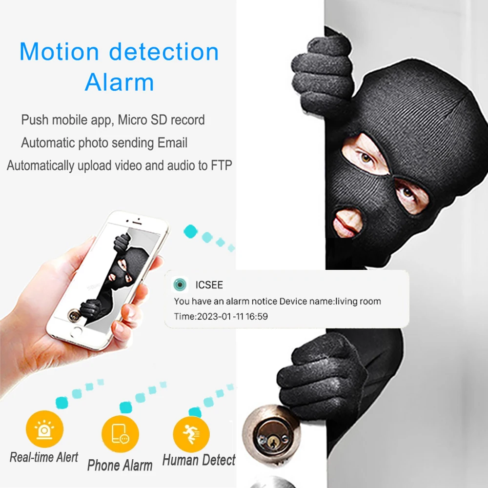 Motion detection alert screenshot