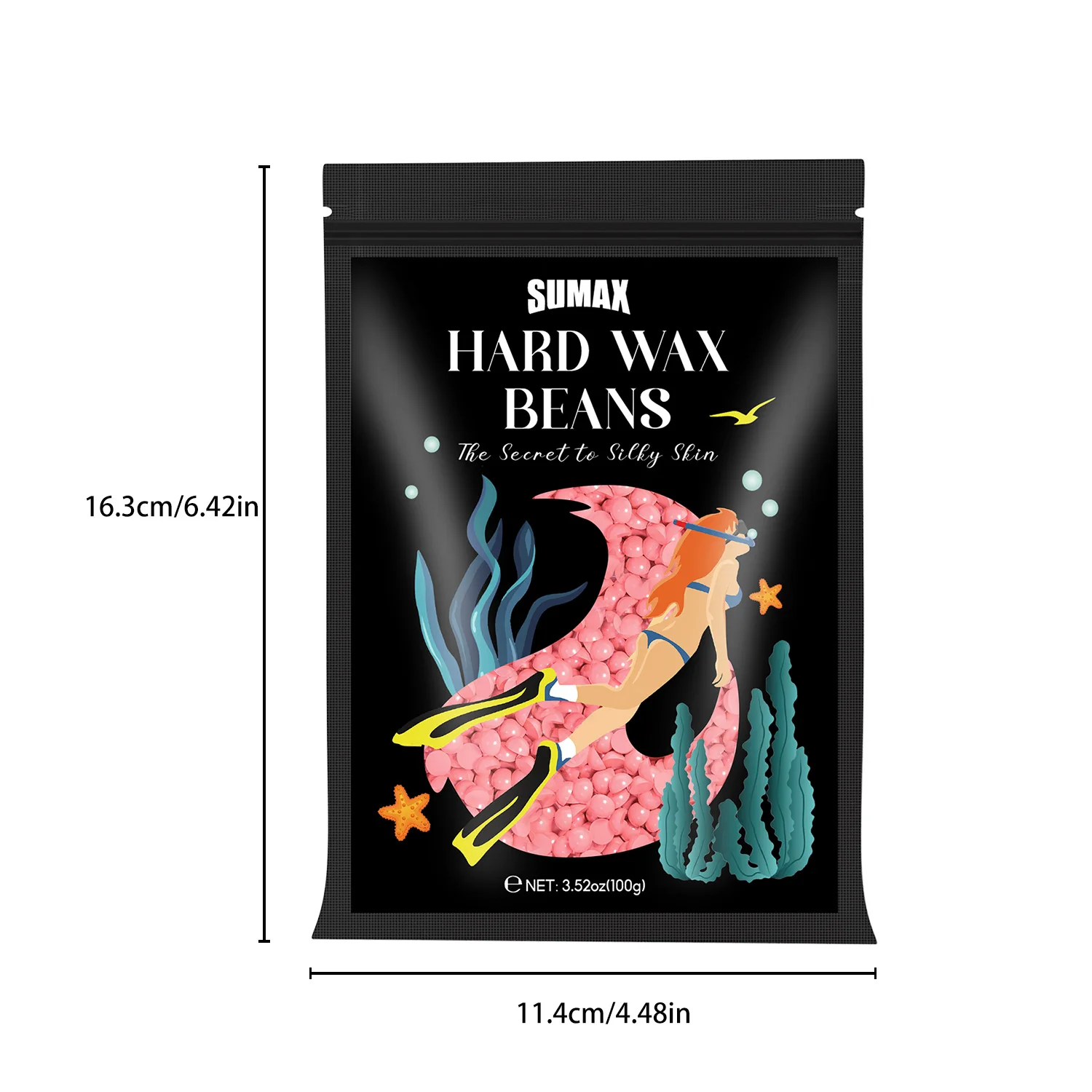 100g SUMAX Hair Removal Wax Beans Painless Hair Removal Heating Usage Full Body Painless No Residue