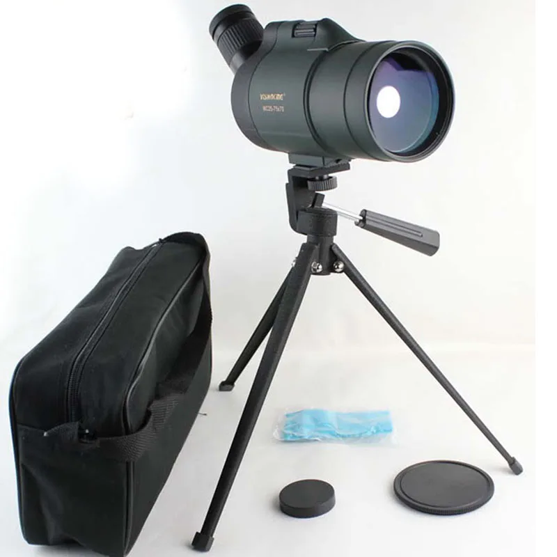 Visionking 25-75x70 Telescope Spotting Scope Monoculars Long Reach View Powerful Camping Birdwatching Hunting Scope With Tripod telescope binoculars,spotting scope