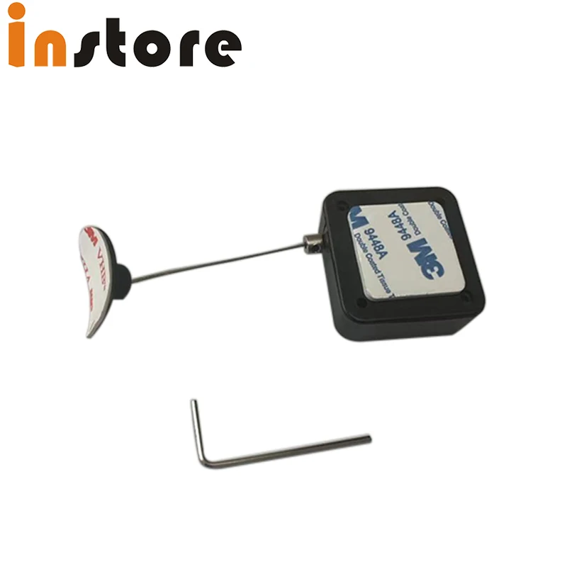 50 PCS High Qlity Merchandise Retractable Steel Wire Pull Box Anti-Theft Cable Recoiler For Mobile Phone Security Display