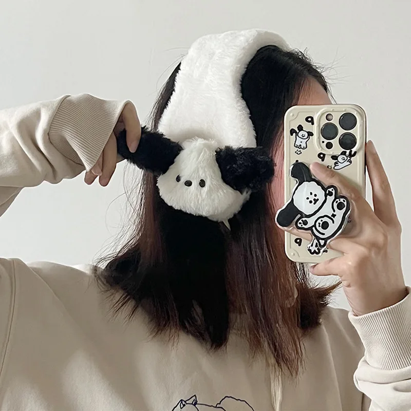

Наушники в стиле аниме Pachacco Kawaii Sanrio креативные плюшевые теплые антимерные наушники мультяшный Милый милый подарок на день рождения