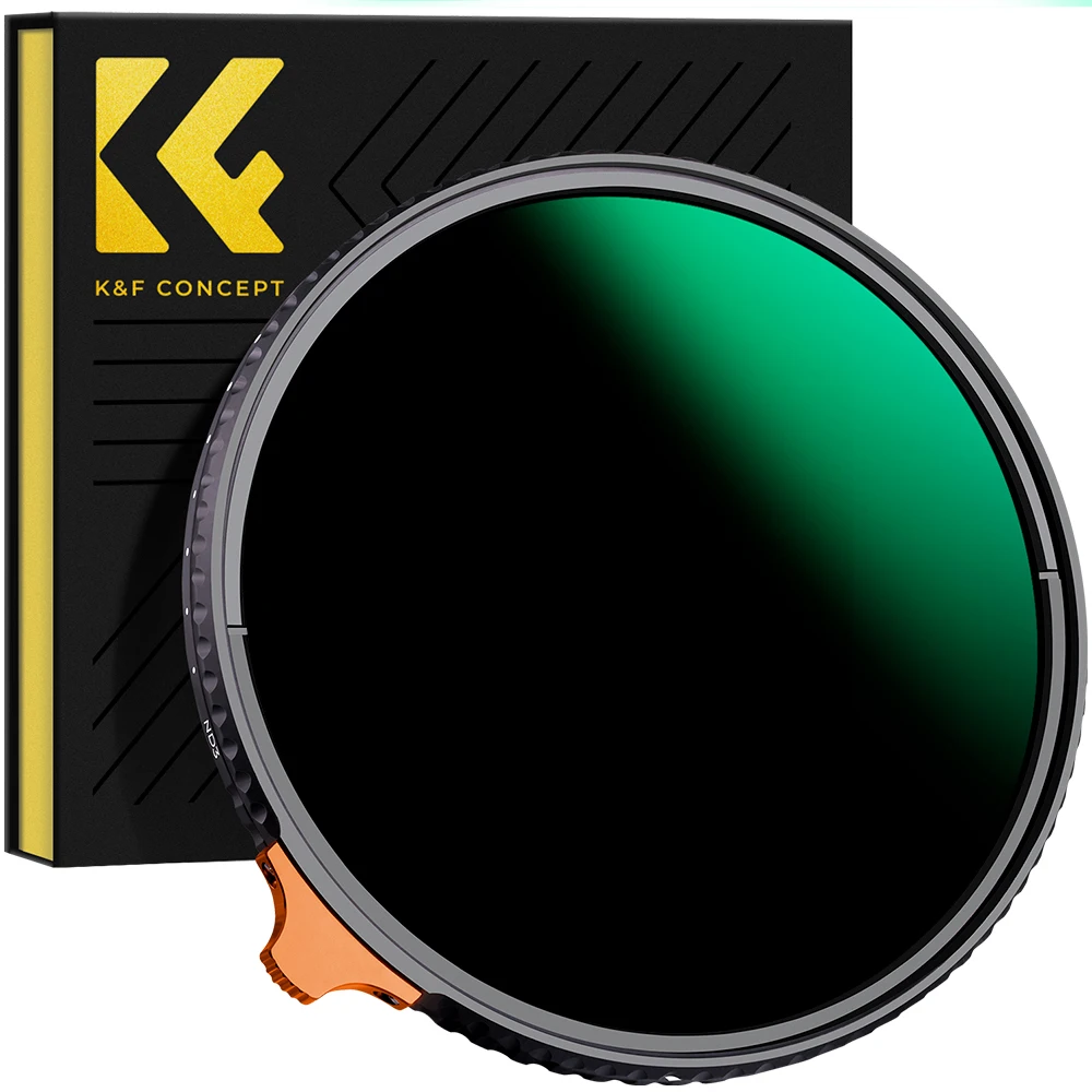 

K&F CONCEPT Variable ND3 to ND1000 Multi Coated Adjustable Camera Lens filters 49mm 52mm 55mm 58mm 62mm 67mm 77mm 82mm ND Filter