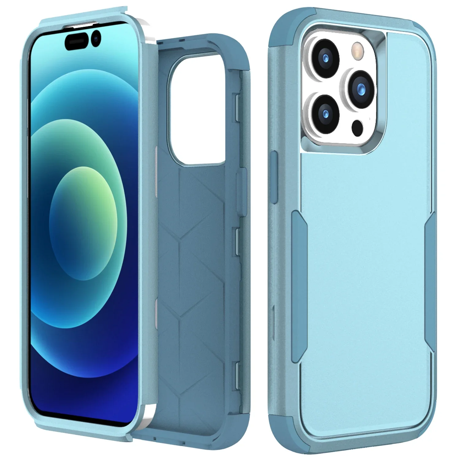 Hybrid Heavy Duty Armor 3-in-1 Military Shockproof Phone Case