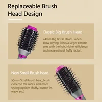 One Step Hair Blower Brush 360 Rotating Power Cable Hot Air Paddle Styling Brush Negative Ion Generator Curling Combair Straigh 2