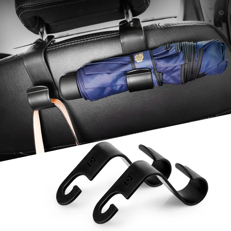 

2PCS New Car Seat Headrest Hook Auto Back Seat Organizer Hanger Storage Holder For Handbag Purse Bags Clothes Coats Car Interior