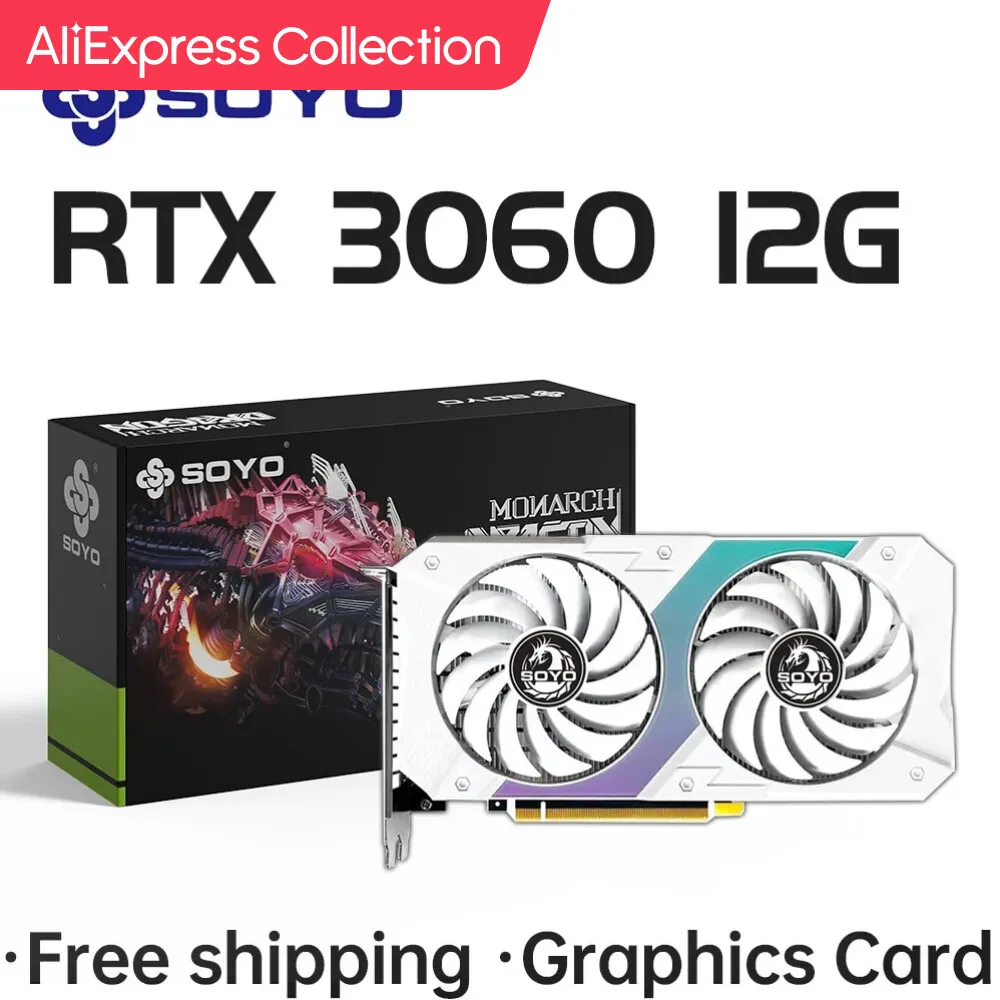 Aliexpress Collection Soyo Nuove Schede Grafiche Da Gioco Nvidia Geforce Rtx 3060 12Gb Gddr6 Componenti Per Computer Desktop A 192 Bit
