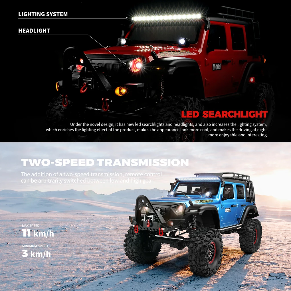 1/10 WLtoys 104006 Remote Control Car Rc Craweler Car Rc Car Drift Car Full Proportional Rock Crawler 4wd Off-road Truck Toys 4