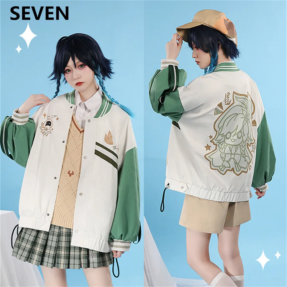 

Genshin Impact Cosplay Game Barbatos Venti Daily Coat Skirt Cosplay Costume Girl Christmas Cosplay Gift Clothes