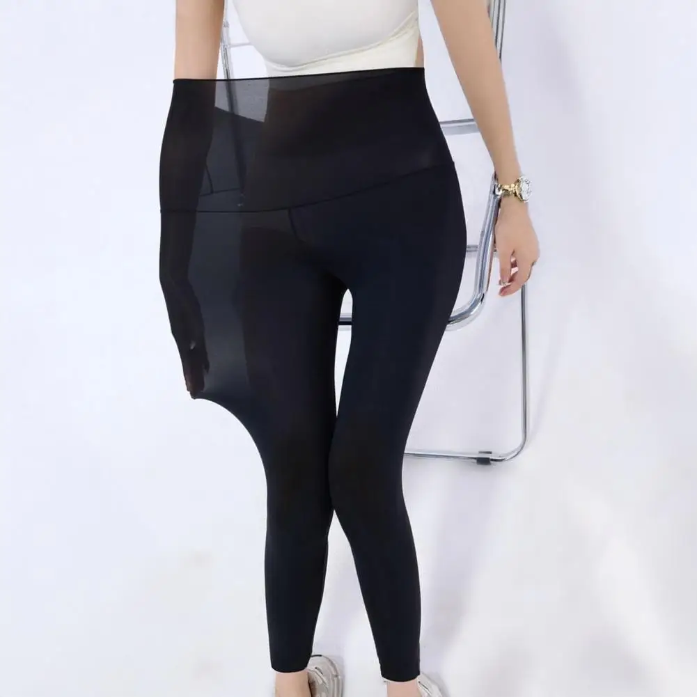 Ultra-Thin Ice Silk Women's High Waist Seamless Pantyhose - Breathable and Sheer Ankle-Length Tights