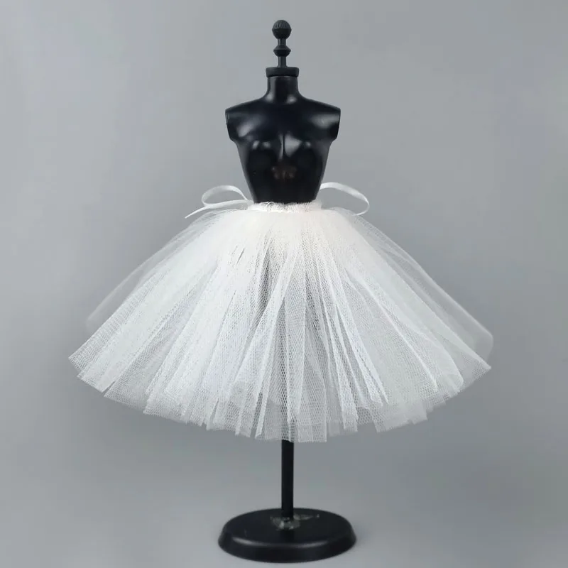 Petticoat Crinoline For Barbie Doll Slip Ballet Dress Tutu Underskirt Clothes Outfits 1/6 BJD Dollhouse Accessories DIY Toys 1PC for barbie doll clothes,doll clothes accessories,doll clothes,doll accessories