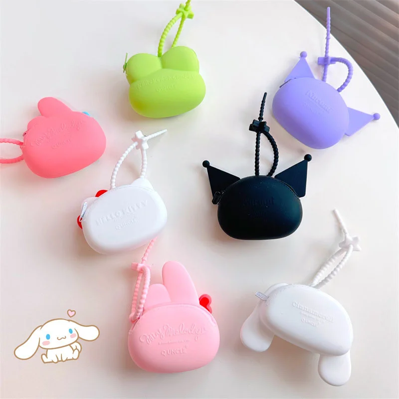 Sanrio Kuromi Cinnamoroll Wallet My Melody Coin Purse Children Toys Bag Hello Kitty Purse Kawaii Keroppi Pouch Children Gifts