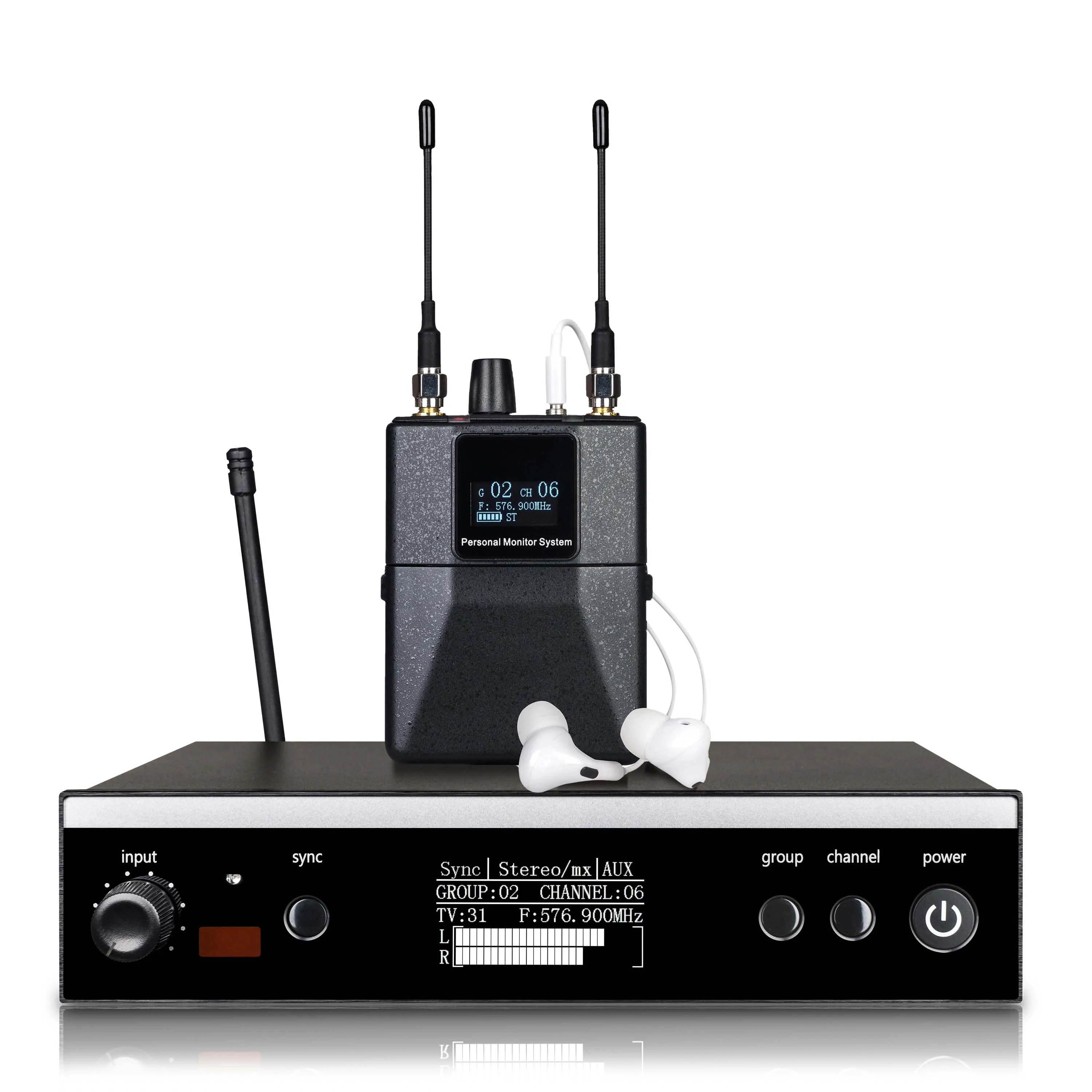 Top Quality！PSM300 Stereo Wireless UHF In-Ear Monitoring System For Bands 500MHz 100mW 24-Bit Digital DSP Processor Audio