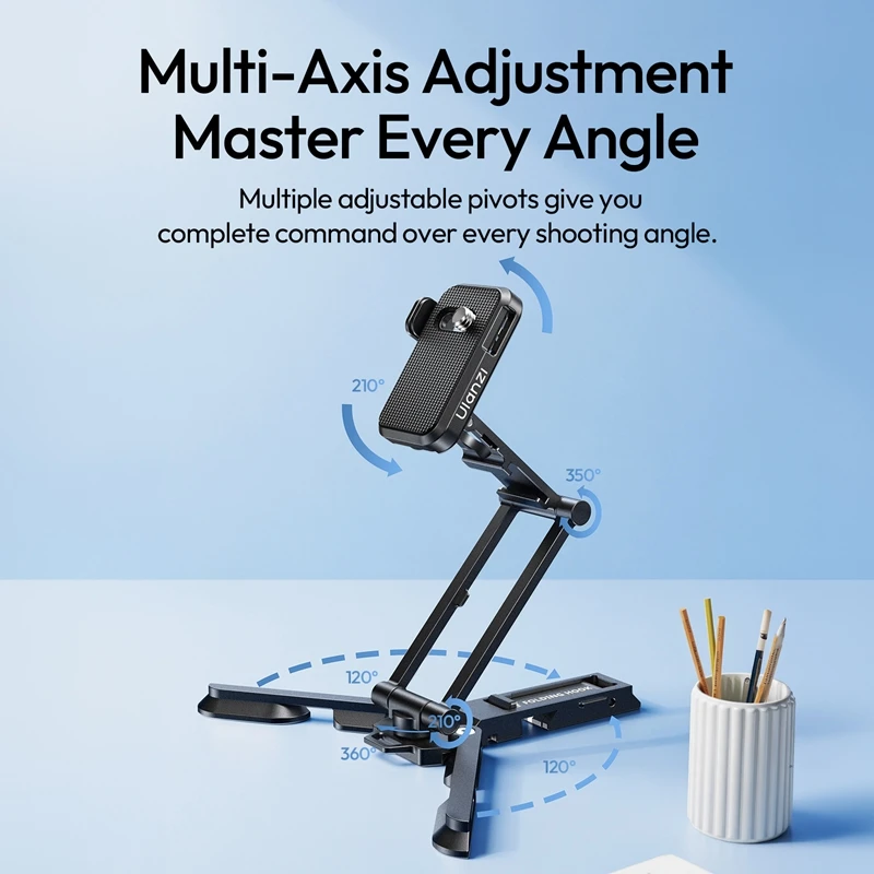 Ulanzi EA06 Versatile Camera Stand Handheld Flexible Shoot 1/4" Mount for Camera Travel Shots for Uka / Arca-Swiss Quick Release - Ảnh 5