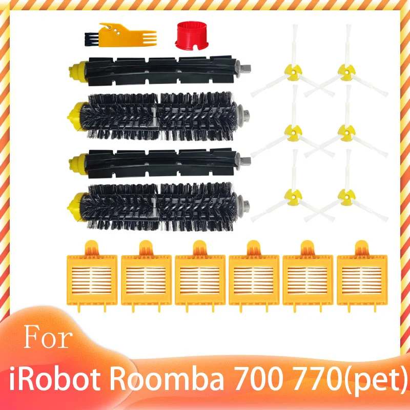 Main Side Brush Hepa Filter Part for iRobot Roomba 700 Series 760 770 772 774 775 776 780 782 785 786 790 Vacuum Cleaner Kit