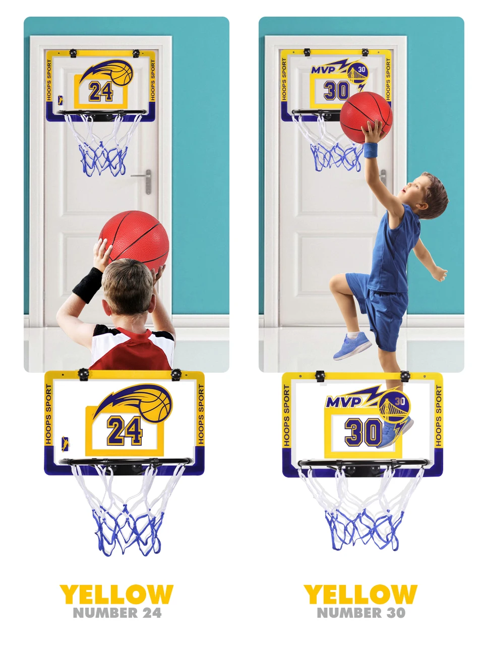 Boys basketball toy promoting movement and coordination