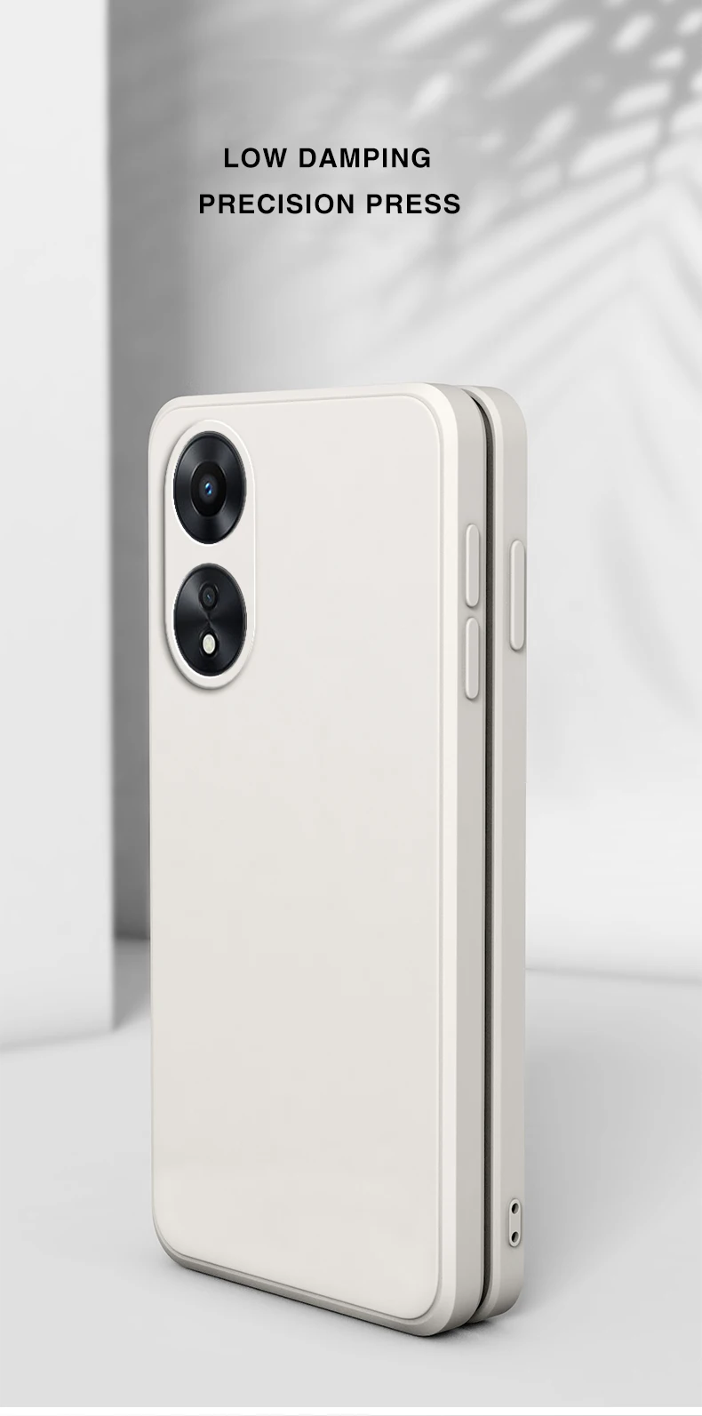 Coque originale de téléphone de base pour OPPO A58 A58X A78 5G, antichoc, Funda en Silicone liquide, lentille souple, protection arrière_voghion.com