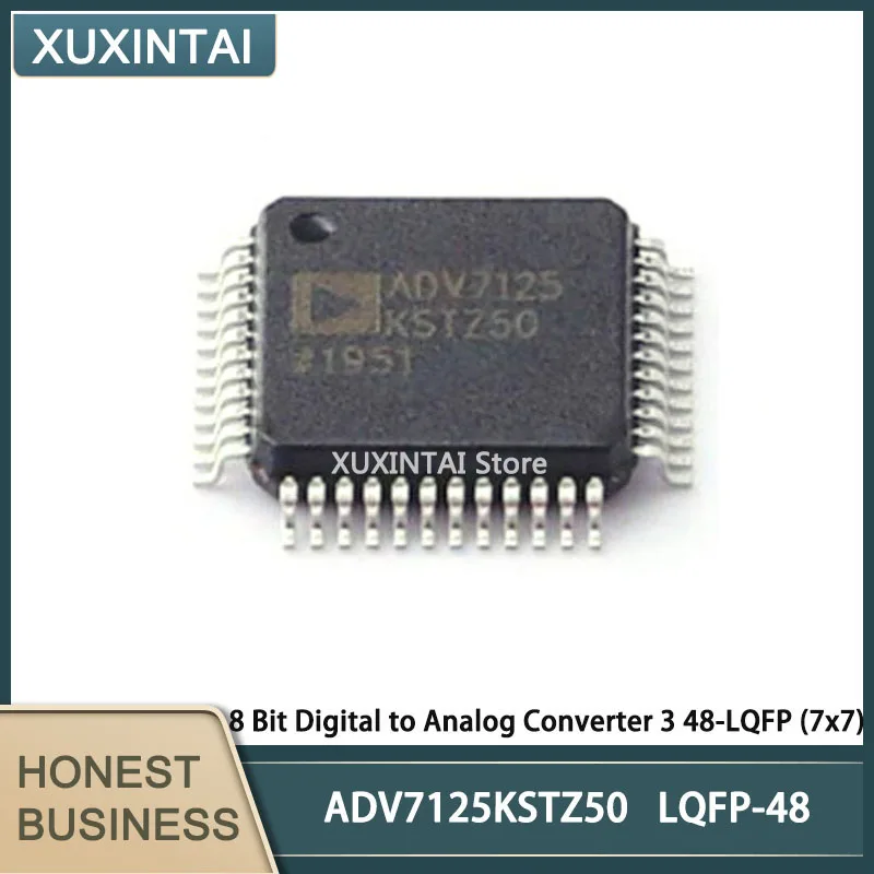 

5 шт./Лот Новый оригинальный ADV7125KSTZ50 ADV7125 8 бит цифро-аналоговый преобразователь 3 48-LQFP (7x7)